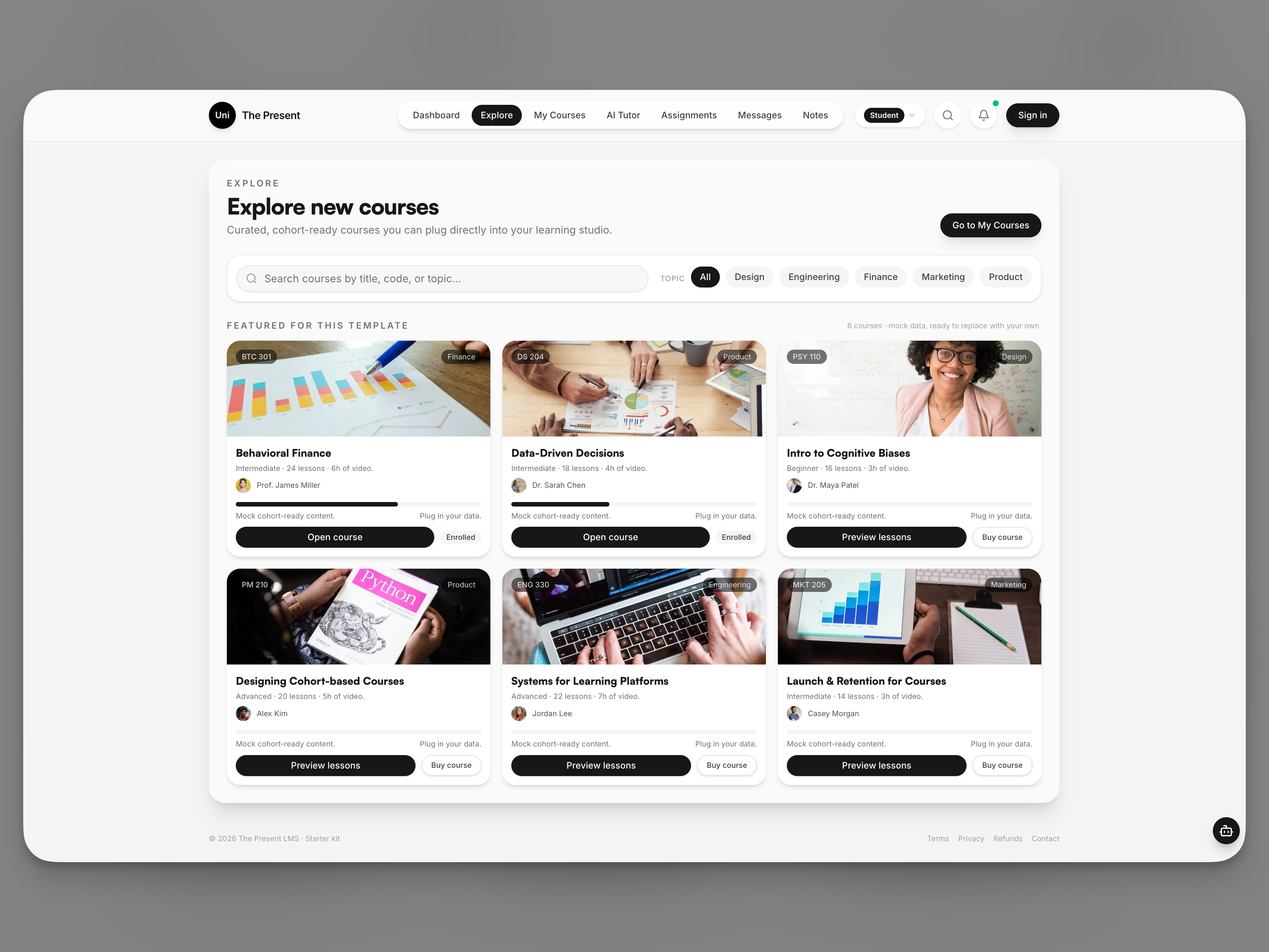 Uni The Present - Screenshot 3 showing product features and functionality