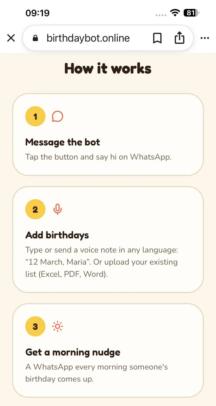 Whatsapp-Birthdaybot gallery image