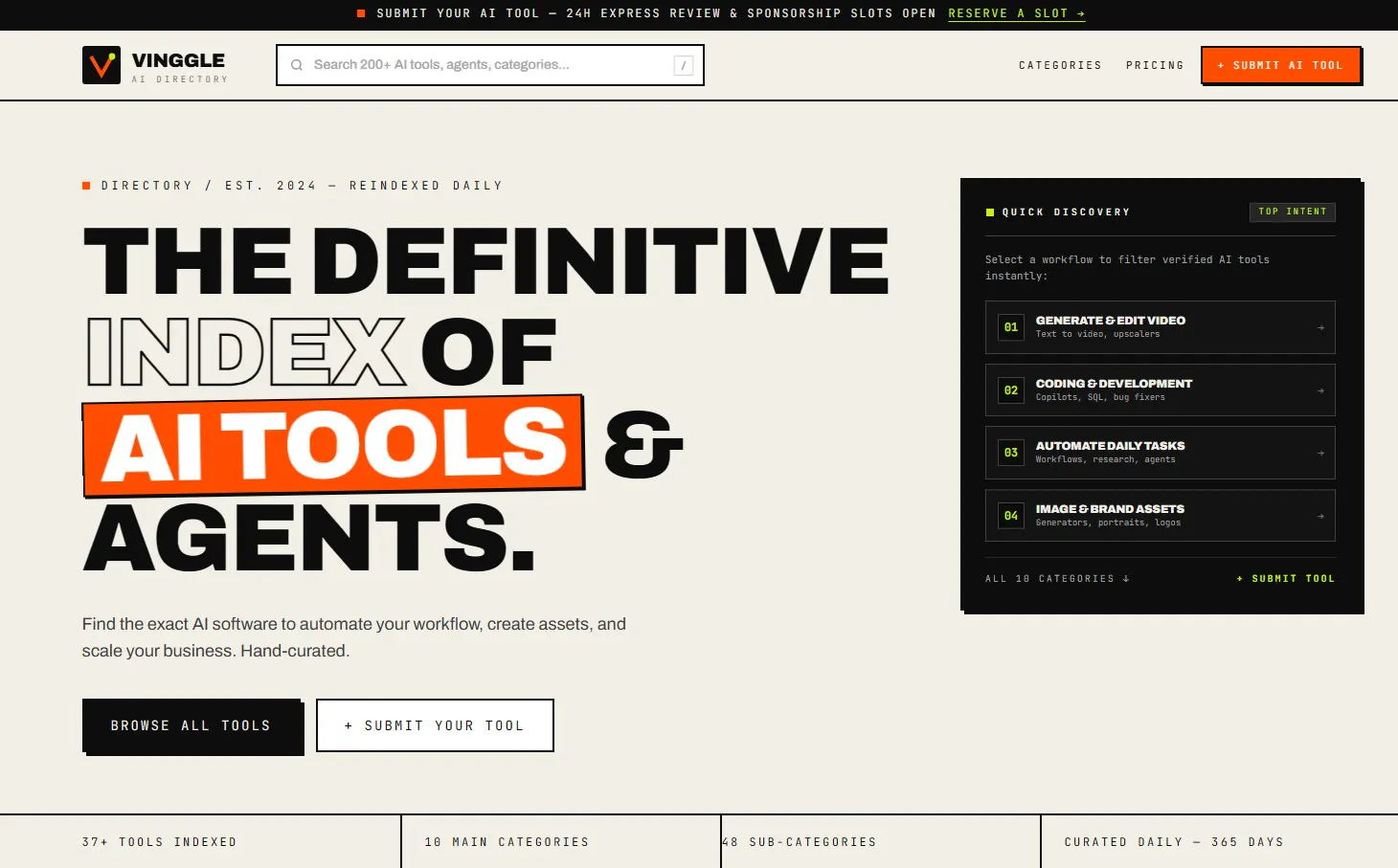 Vinggle - Curated AI Tools Directory gallery image