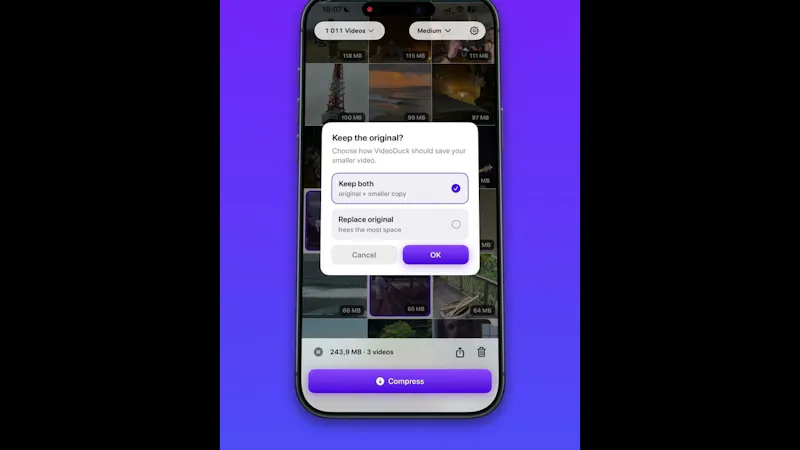 VideoDuck screenshot 1 (video preview)