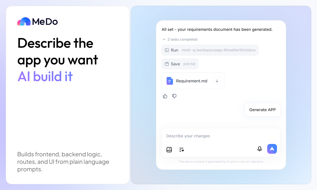 MeDo by Baidu - Screenshot 2 preview