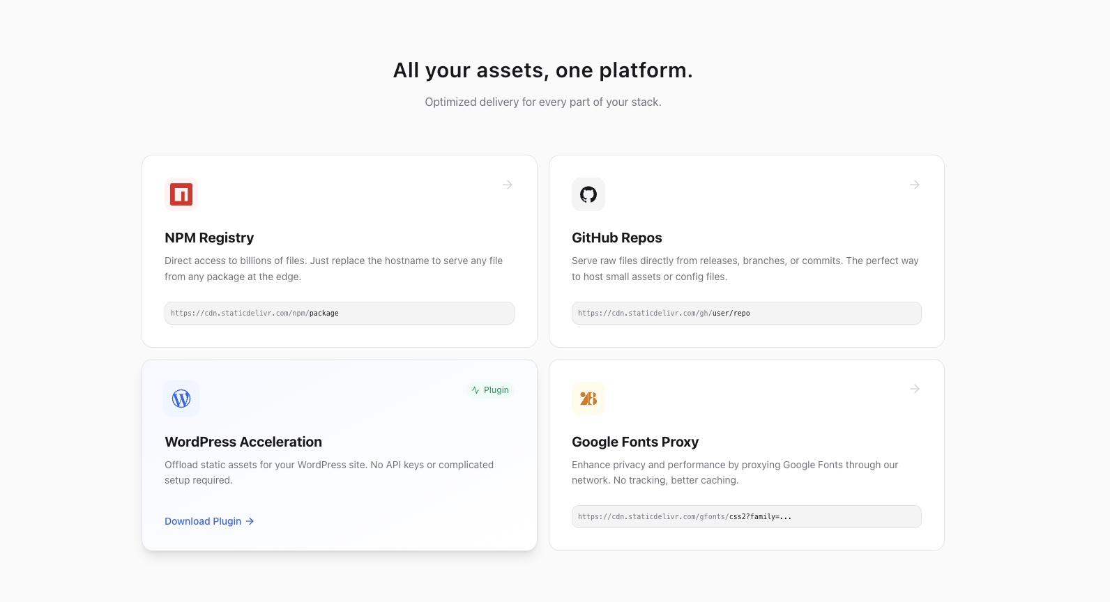 StaticDelivr gallery image