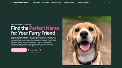 Dog Names World gallery image