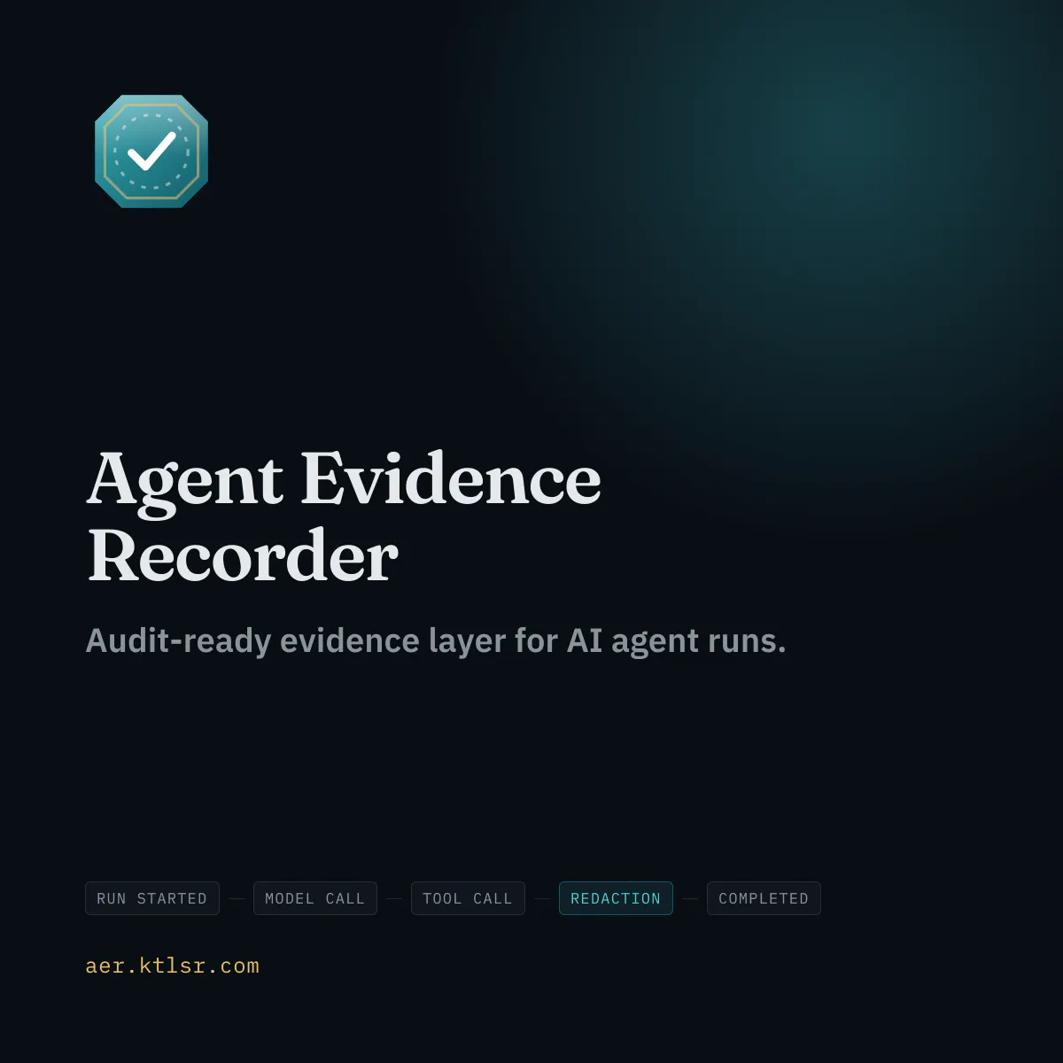 Agent Evidence Recorder  gallery image