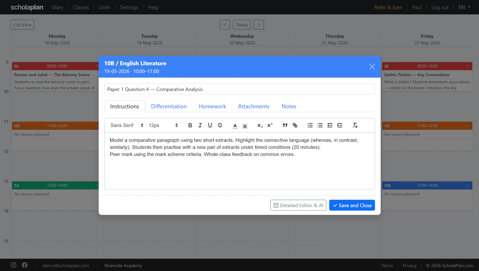 ScholaPlan screenshot 3