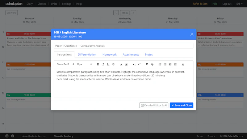 ScholaPlan screenshot 3