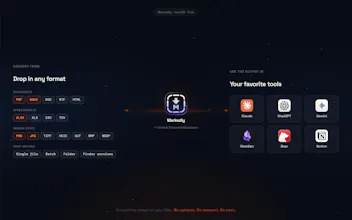 Markedly — Convert files to Markdown gallery image
