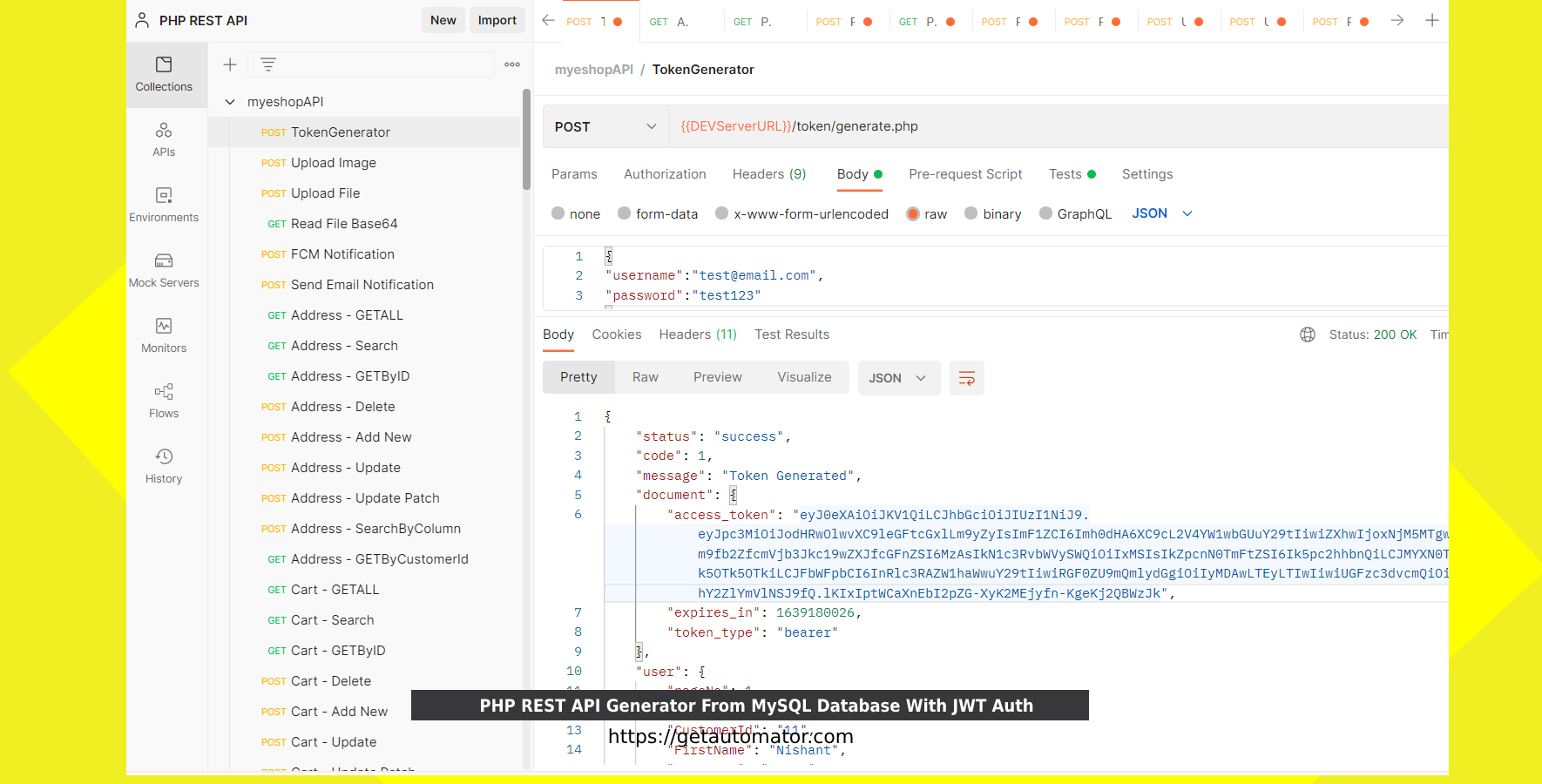 Automated Instant PHP REST API Generator gallery image