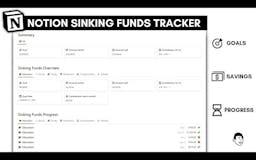 Notion Sinking Funds Tracker media 1