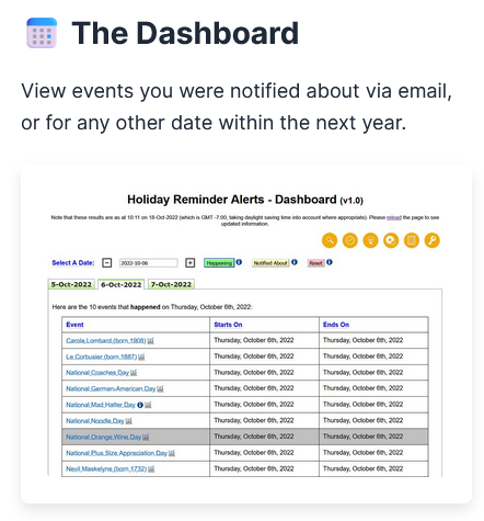 Holiday Reminder Alerts gallery image