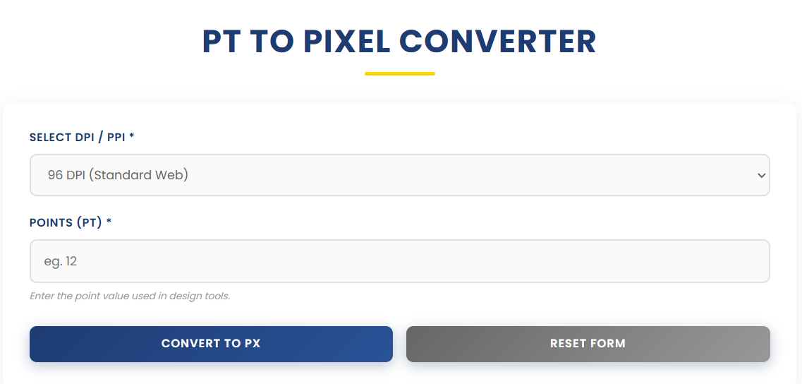 PT to Pixel Converter  gallery image