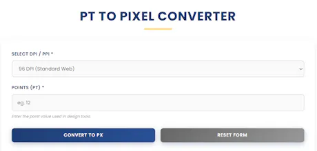 PT to Pixel Converter gallery image