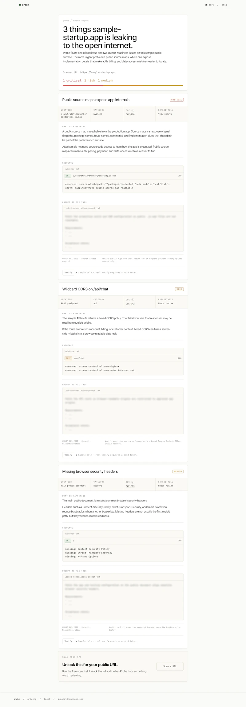 Probe screenshot 1