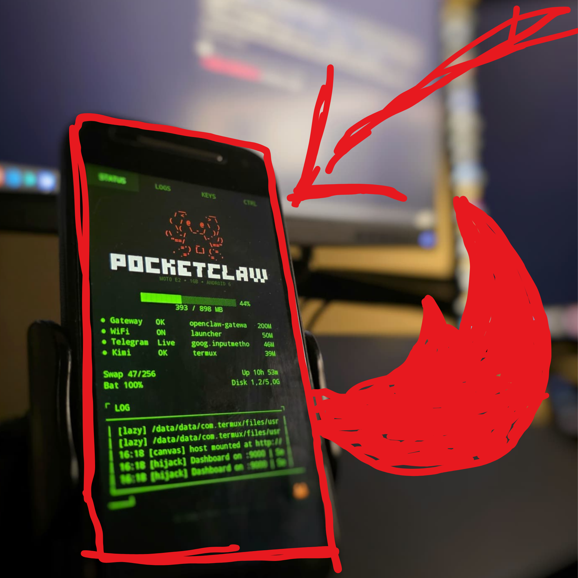 Pocketclaw - Main product screenshot demonstrating key features and user interface