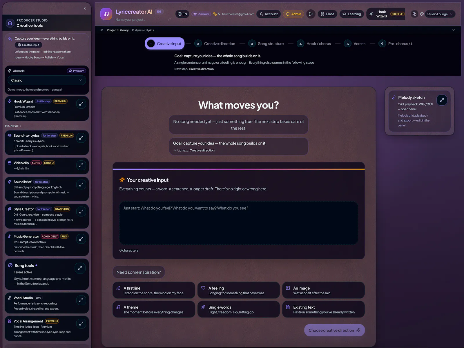  LyricCreator AI screenshot 2