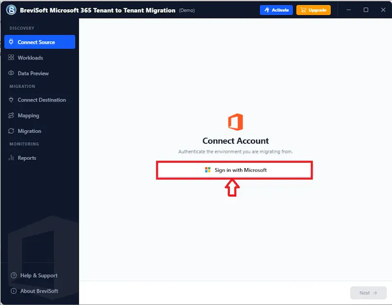 Microsoft 365 Tenant to Tenant Migration screenshot 2