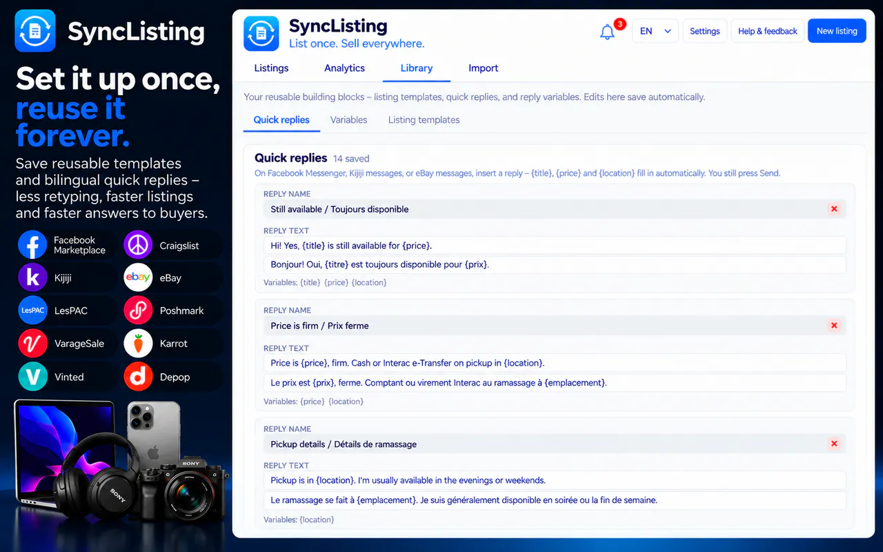 SyncListing – Cross-Listing for Chrome gallery image