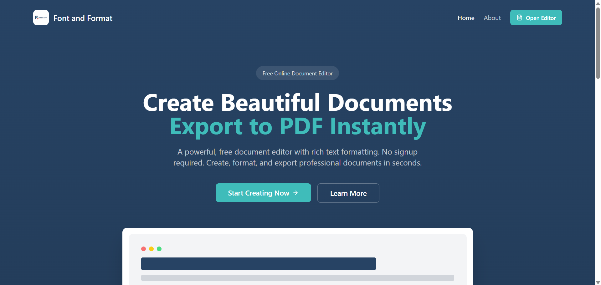 Font and Format gallery image