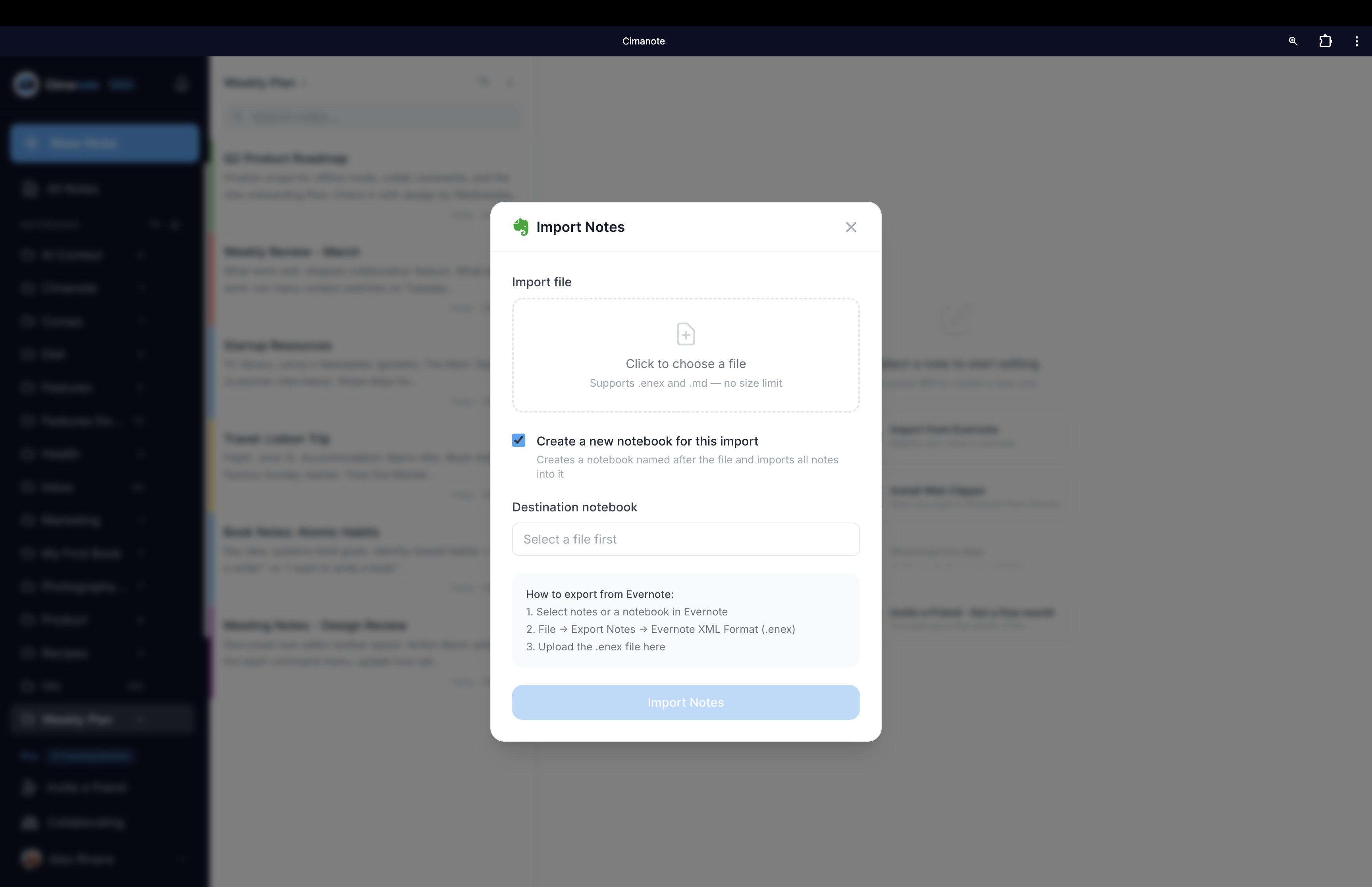 Cimanote gallery image