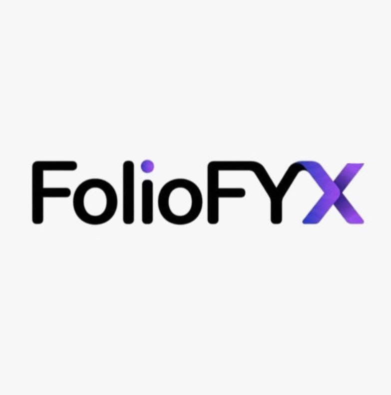 FolioFYX - Product Hunt launch logo and brand identity