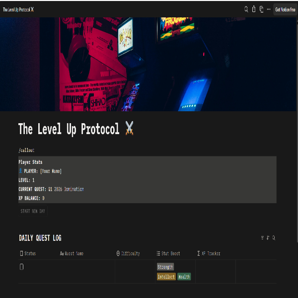 The Level Up Protocol: RPG Quest Log