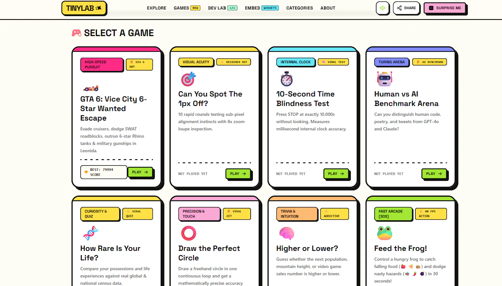 TinyLab screenshot 2