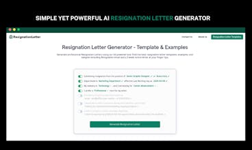Resignation Letter Generator gallery image
