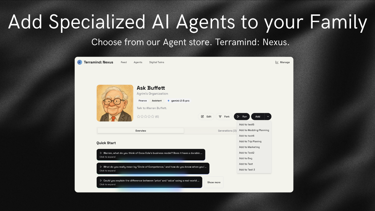 Terramind: famiglia - Assistenti di intelligenza artificiale collaborativa per le famiglie media 4