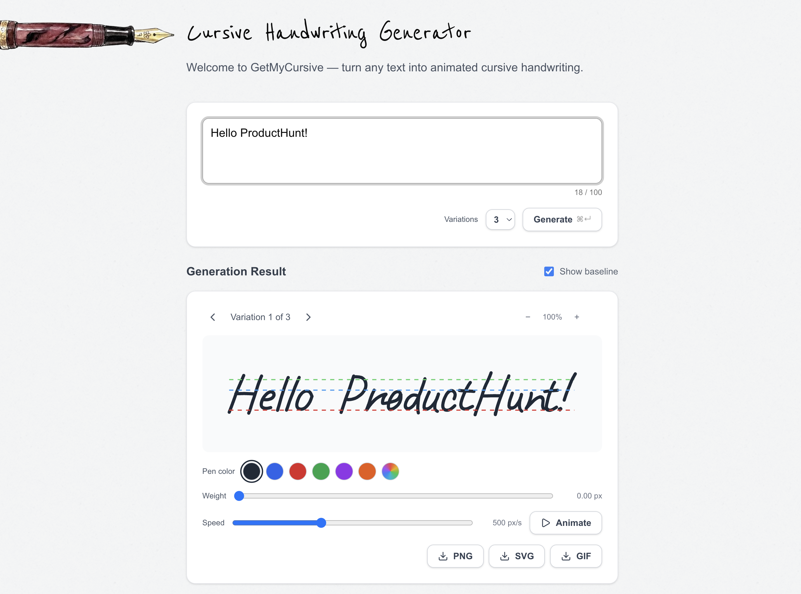 GetMyCursive gallery image