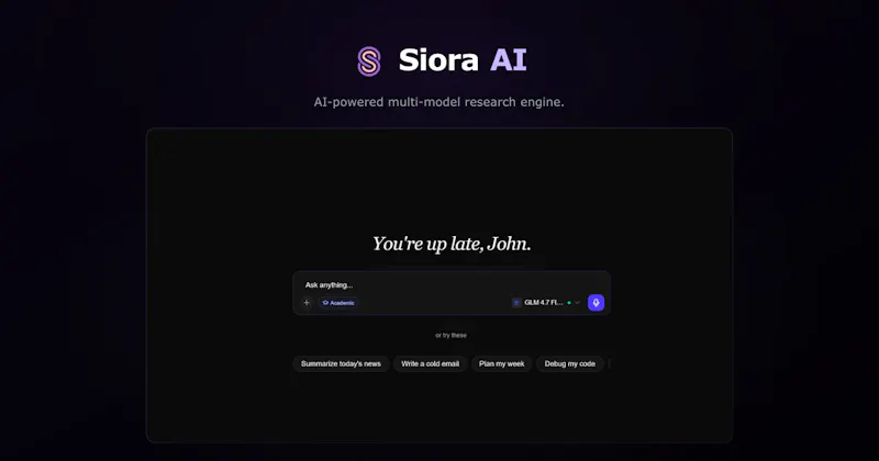Siora AI screenshot 1