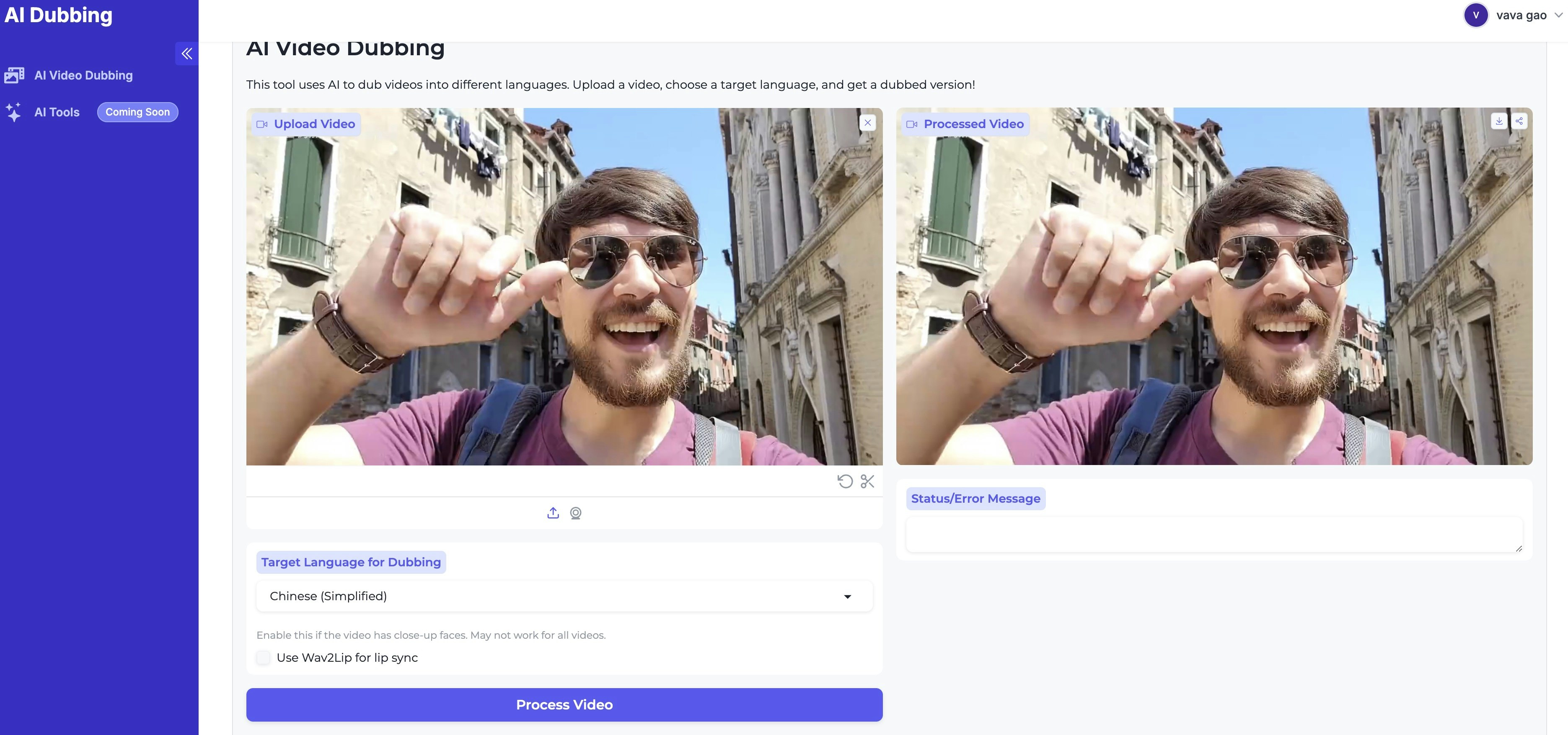 Doublage vidéo AI media 1