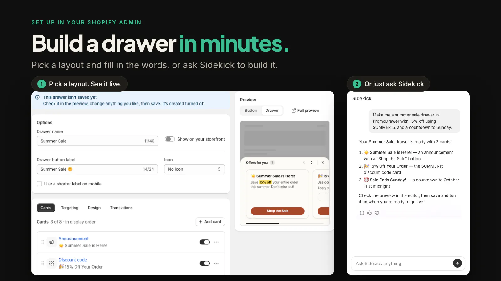 PromoDrawer gallery image