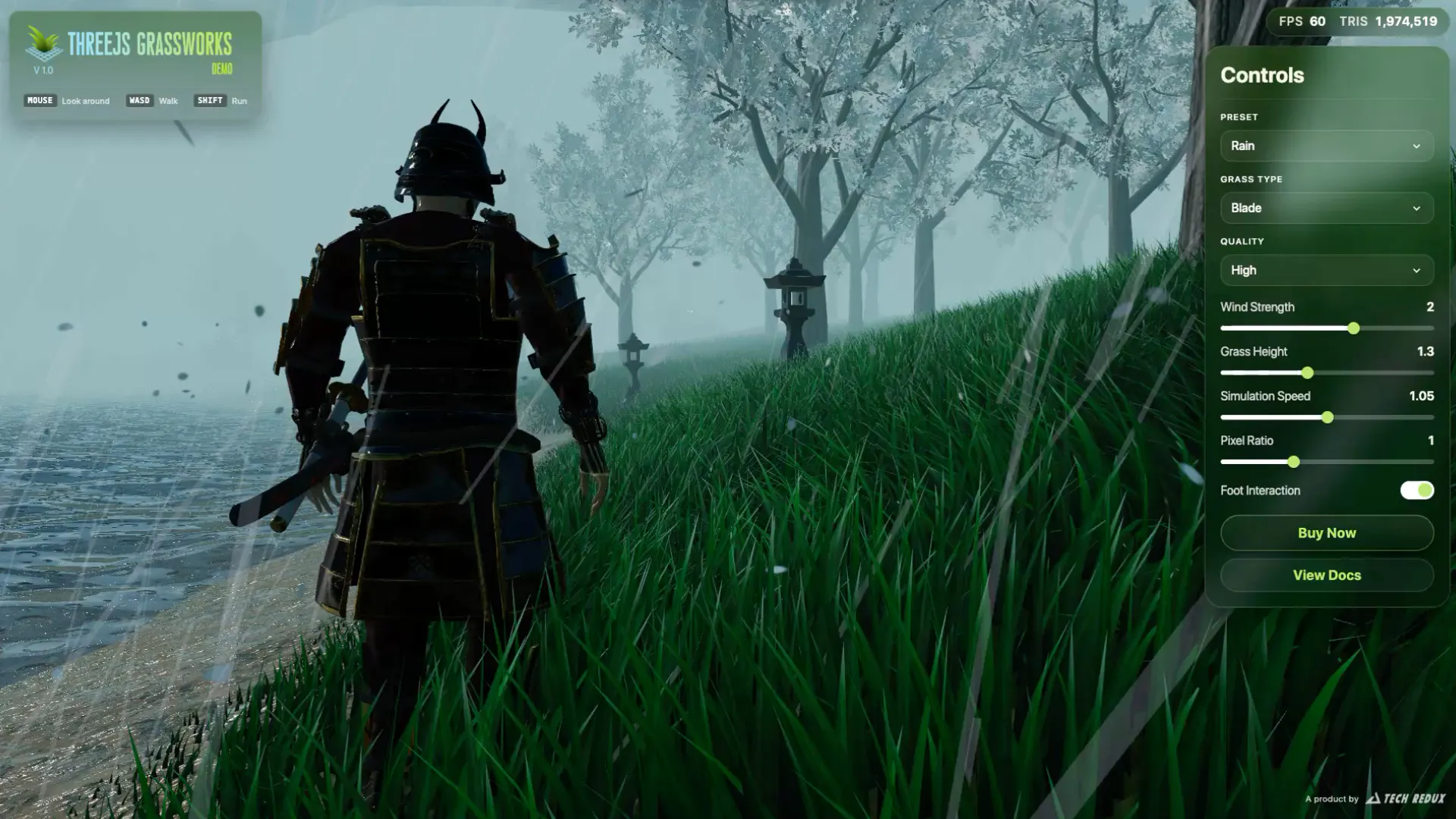Three.js Grassworks gallery image