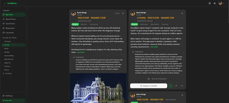PostWriter Tech screenshot 2