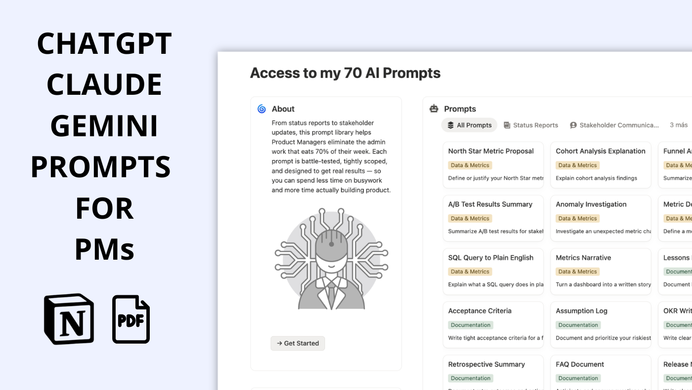 The PM Admin Killer: AI Prompts for PMs gallery image