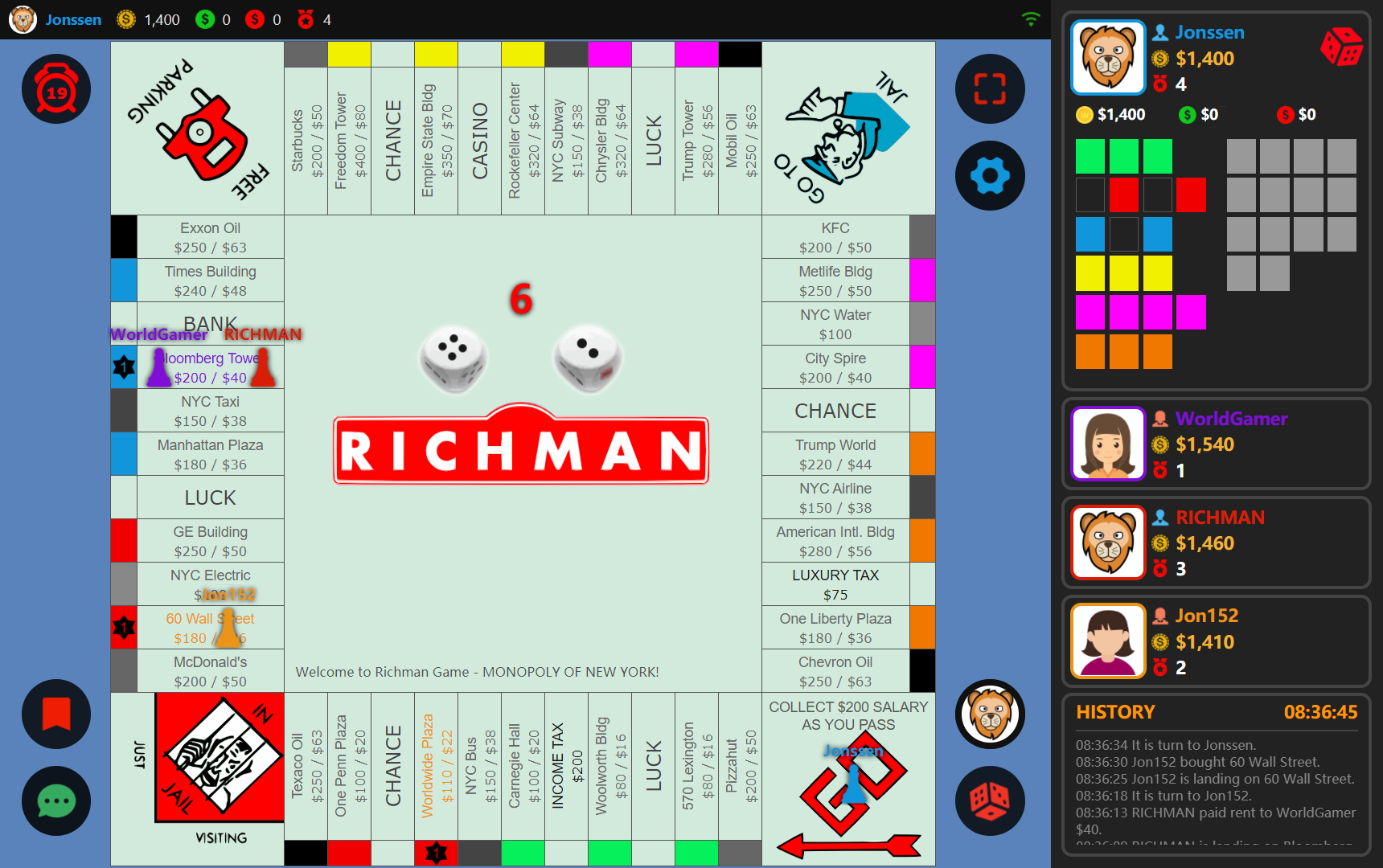 Richman Game- 뉴욕 독점 미디어 1