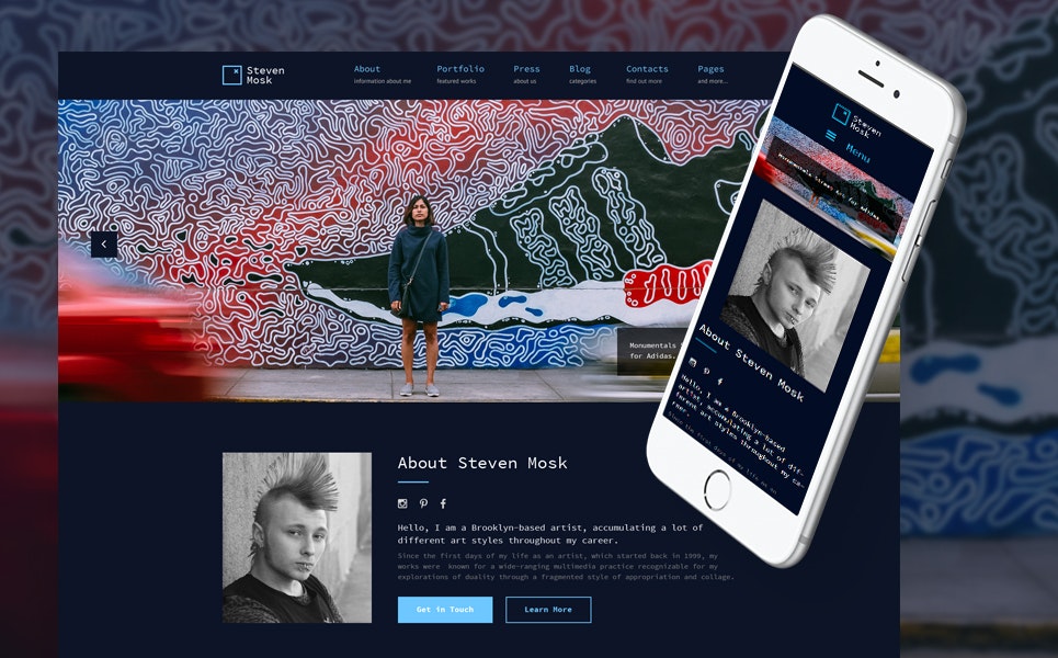 Modern Artist Personal Portfolio