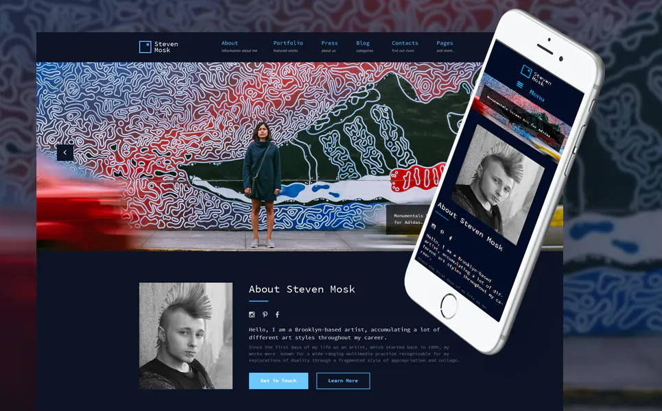 Modern Artist Personal Portfolio