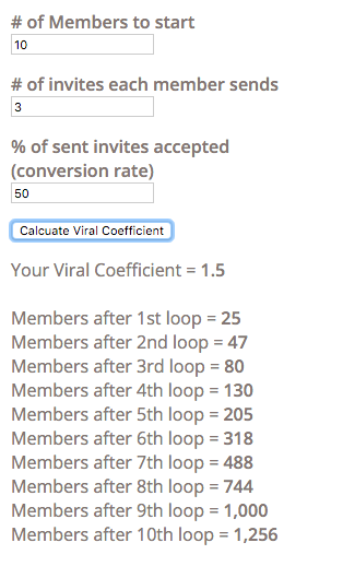 Viral Coefficient Calculator gallery image