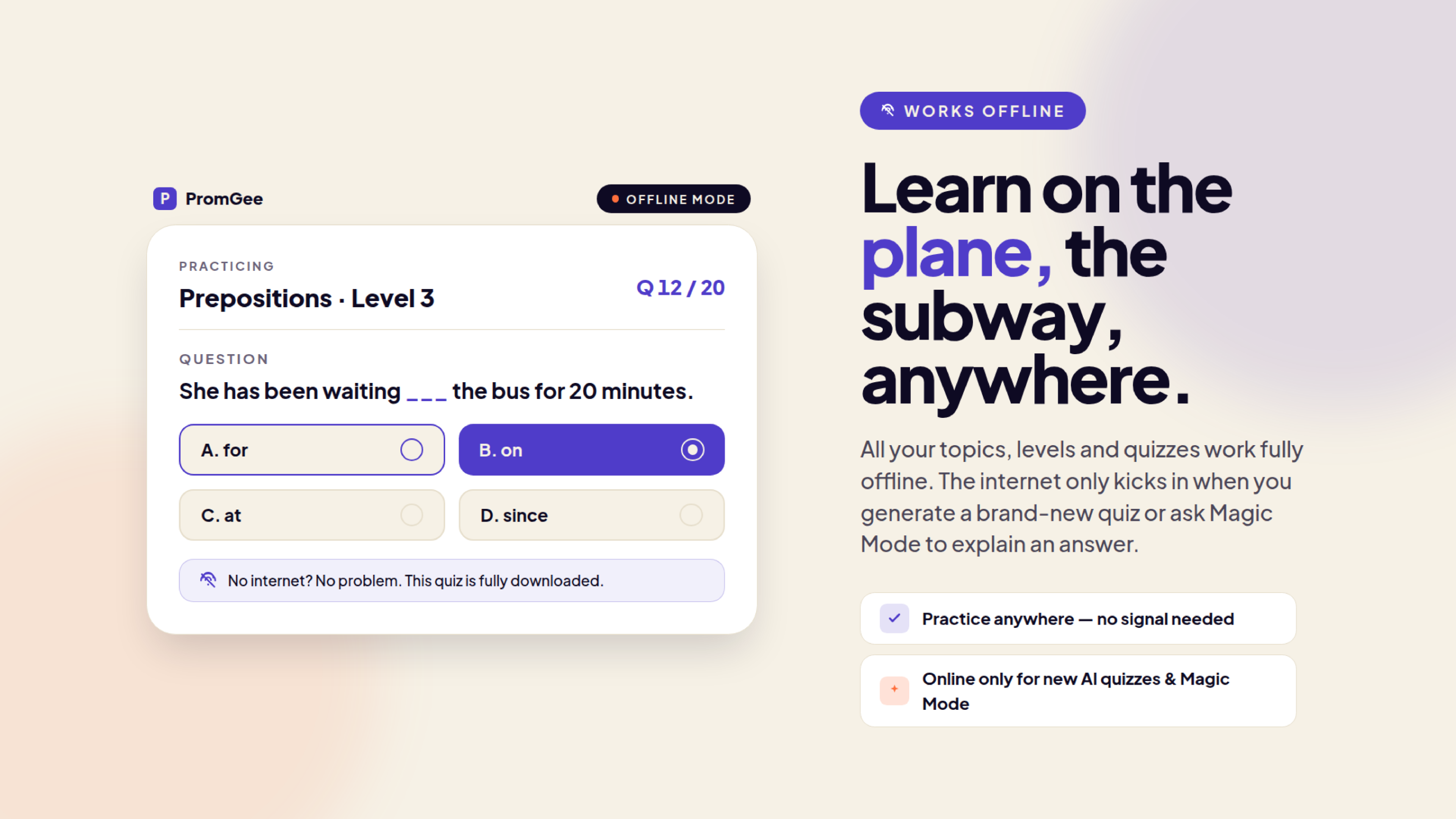 PromGee - AI English Learning App gallery image