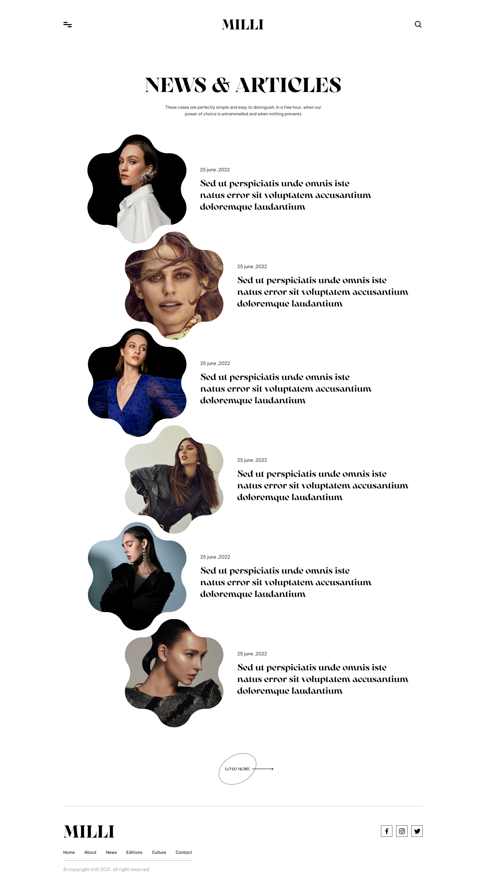 Online -Magazin -Website HTML -Vorlagen Medien 8