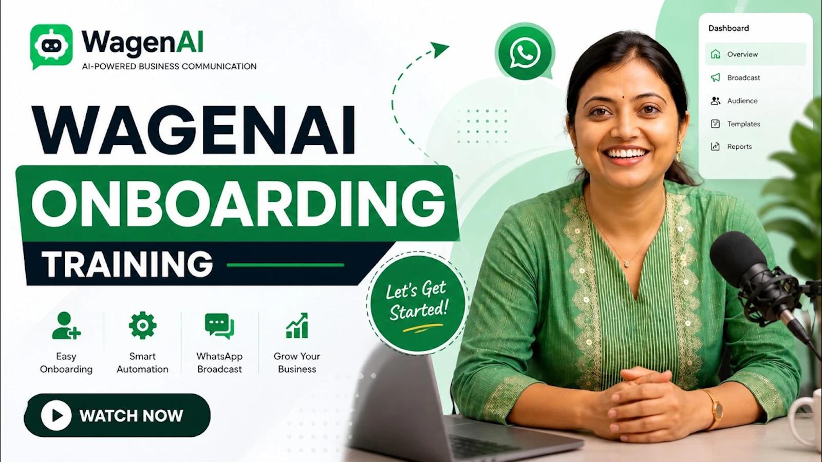 WagenAI  Your AI sales agent on WhatsApp screenshot 1 (video preview)