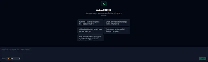 AetherCEO — Your AI Executive Team gallery image