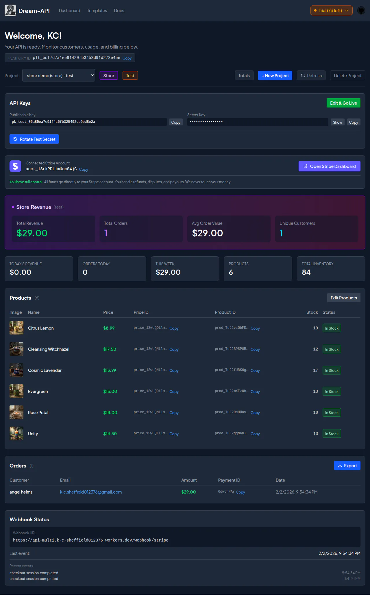 Dream API gallery image