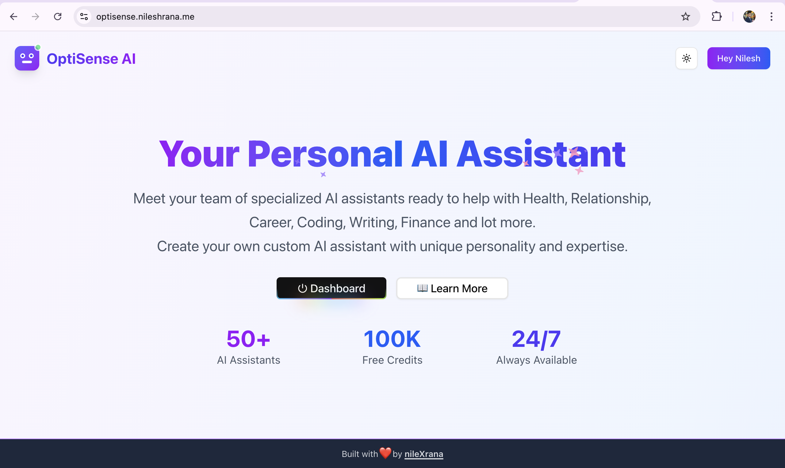 Mídia 1 de OPTICSEE AI - 50 Assistentes de AI pré-criados e criem seus próprios assistentes.