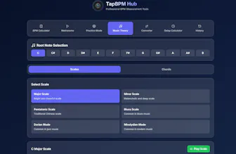 TapBPM Hub — A modern tap tempo toolkit gallery image