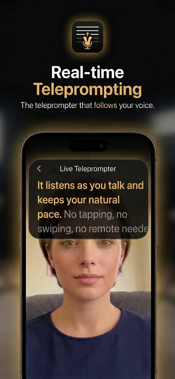 VoxCue Smart Teleprompter screenshot