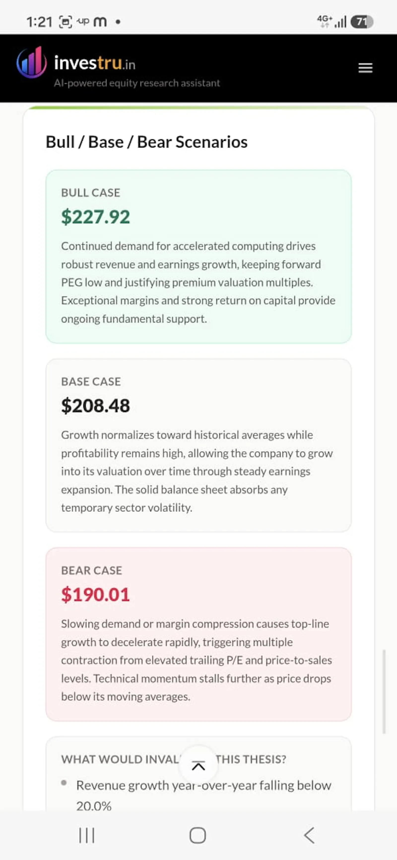 AI-powered equity research assistant screenshot 4
