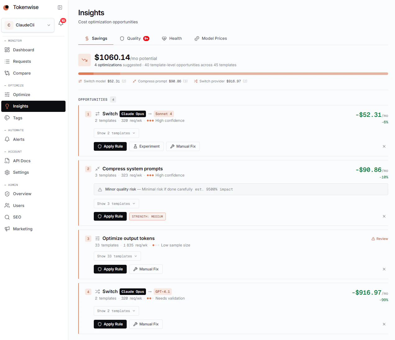 Tokenwise screenshot 3