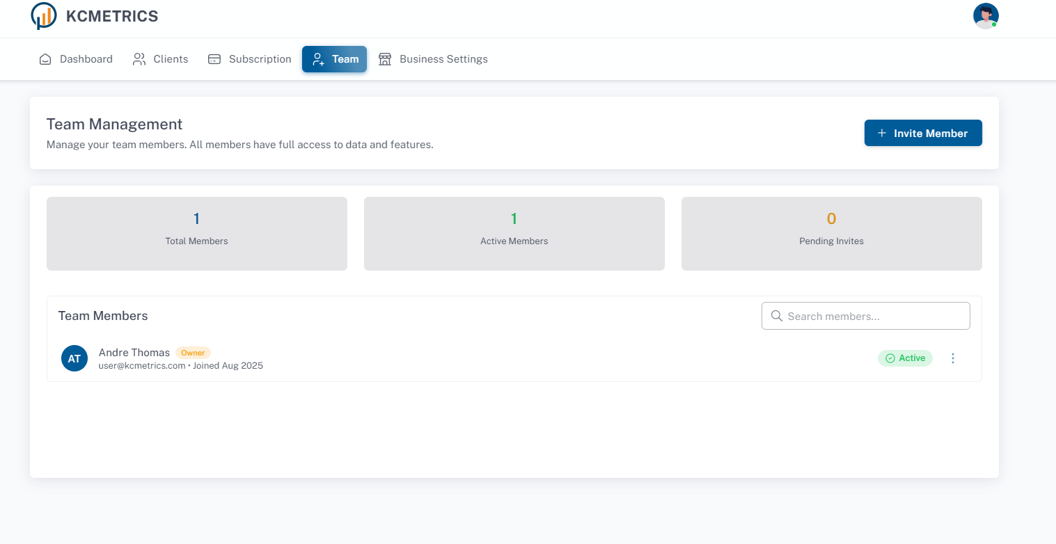 KCMETRICS gallery image